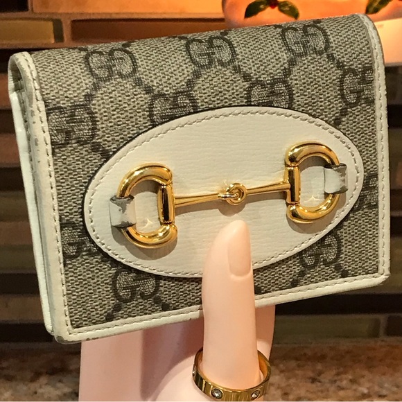 GUCCI GG Supreme Horsebit Compact Card Wallet 😍❤️‍🔥🔥 - Picture 12 of 17